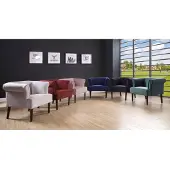 Atlantic Home Collection Loungesessel »Charlie«, BxHxL: 86 x 70 x 74 cm - blau