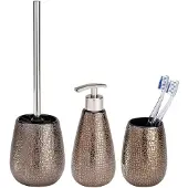Wenko Bad-Accessoire-Set »Marrakesh«, 3-teilig, braun