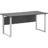 Schildmeyer Möbelpartner Schreibtisch Serie 1500, anthrazit / silber, 160 x 74 x 65 cm