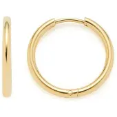 Leonardo Damen-Creolen Edelstahl Leonardo Gelbgold