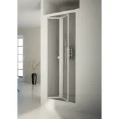 Forte Nischendusche Domino 90-95 cm Duschtür Faltsystem Duschwand
