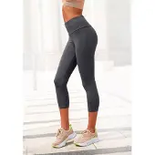 LASCANA Caprileggings mit breitem weichem Bündchen, Loungewear