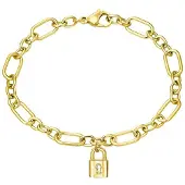 s.Oliver Armband für Damen, Edelstahl | Schloss s.Oliver Gold
