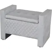 Inosign Sitztruhe , grau, B:75cm H:52cm T:45cm, Sitzbänke, Sitztruhe