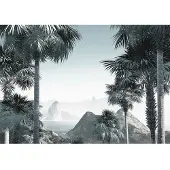 Overig Vliestapete "Digitaldruck Vlies - Guanabara - Größe 400 x 280 cm" bedruckt glatt Wohnzimmer, Schlafzimmer