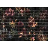 Komar Vliestapete "Digitaldruck Vlies - Tiles Flowers - Größe 400 x 280 cm" bedruckt glatt Wohnzimmer, Schlafzimmer