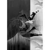 Komar Vliestapete "Digitaldruck Vlies - Yin Yang - Größe 200 x 280 cm" bedruckt glatt Wohnzimmer, Schlafzimmer