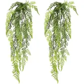 Creativ Green Kunstranke "Farn-Hängebusch", grün, B:15cm H:84cm, Kunststoff, Kunstpflanzen, Kunstranke, im 2er Set