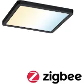 Paulmann Smartes Zigbee LED Einbaupanel Areo in Schwarz 13W 1200lm IP44 tunable white