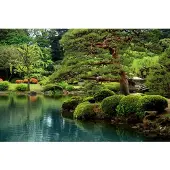 Papermoon Fototapete "Calm Zen Lake", bunt, B:5m L:2,8m, Vlies, Tapeten, Fototapete