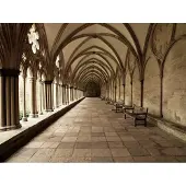 Papermoon Fototapete "Cathedral Archway", bunt, B:2,5m L:1,86m, Vlies, Tapeten, Fototapete