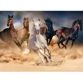 Papermoon Fototapete "Horse Herd in Gallop", bunt, B:3m L:2,23m, Vlies, Tapeten, Fototapete