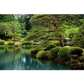 Papermoon Fototapete "Calm Zen Lake", bunt, B:3m L:2,23m, Vlies, Tapeten, Fototapete