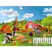 Papermoon Fototapete "Farm, Bauernhof", bunt, B:2,5m L:1,86m, Vlies, Tapeten, Fototapete