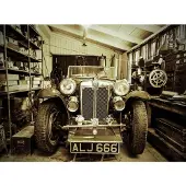 Papermoon Fototapete "Vintage Sports Car", bunt, B:2,5m L:1,86m, Vlies, Tapeten, Fototapete