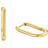 s.Oliver Creolen für Damen, Edelstahl IP Gold s.Oliver Gold