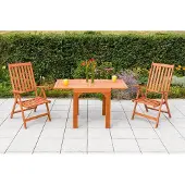 Merxx Garten-Essgruppe "Vitoria", beige (natur), Sitzmöbel-Sets, Garten-Essgruppe