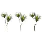 Creativ Green Winterliche Kunstpflanze "Weihnachtsdeko", grün, B:15cm H:76cm T:15cm, Kunststoff, Kunstpflanzen, Winterliche Kunstpflanze, Zweig benadelt, 3er-Set