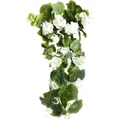 Botanic-Haus Kunstblume "Geranienhängebusch", beige (creme), B:30cm H:60cm T:30cm Ø:30cm, Kunststoff, Kunstpflanzen, Kunstblume