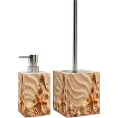 Sanilo Badezimmer Set, Seifenspender und WC Bürste Sanibel