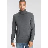 Ajc Rollkragenpullover mit Rollkragen aus Rippstrick