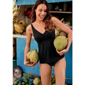 Anita Bügel-Tankini-Top "Maily" integrierte Bügel, verstellbare Träger, Wickellook, V-Ausschnitt