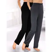 Feel Good Hosen in schwarz + graphit | Gr.: 18/19