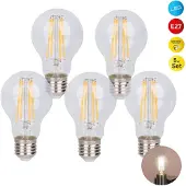 Näve 5er-Set LED Leuchtmittel "DAFFY" H: 10,5cm warmweiß