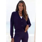 LASCANA Strickjacke in kurzer Form, Loungewear