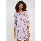Vivance Nachthemd mit Blumen-Druck