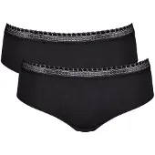 Sloggi Hipster GO Ribbed | Grösse: L | Farbe: Schwarz