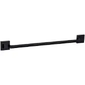 Wenko Handtuchstange "Vacuum-Loc Modell Quadro", schwarz, B:60,5cm H:6cm T:5cm, ABS-Kunststoff, Edelstahl, Handtuchhalter, Handtuchstange, aus Edelstahl, Befestigen ohne Bohren