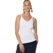 Mey Spaghetti-Top Serie Organic Cotton Weiss | Größe L