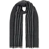 Cinque Strickschal "CHICO" aus weichem Material mit Längssteifen, made in Italy