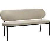 ByLiving Sitzbank Jersey in taupe - B 160, H 82, T 62 cm | Gr.: onesize