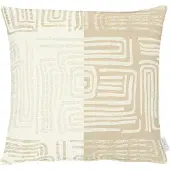 Apelt Dekokissen "Mino", beige, B:49cm L:49cm, Obermaterial: 75% Polyester, 15% Baumwolle, 10% Viskose, Dekokissen_Sitzkissen_Kissenhüllen, Dekokissen