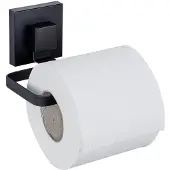 Wenko Vacuum-Loc Toilettenpapierhalter Mod. Quadro Schwarz Befestigen ohne Bohren