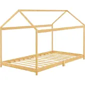 En.casa Kinderbett 'Vindafjord' 90x200cm Bambus