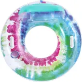 Bestway Schwimmring Ø 104 x 57 cm Tie Dye Deluxe | mit Kopfstütze