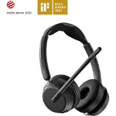 Epos Bluetooth Headset IMPACT 1060T, binaural, zertifiziert für Microsoft Teams, 30 m Reichweite, schwarz