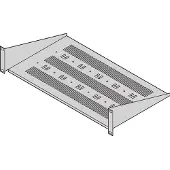 NVent 19"-Geräteträger, Stellfläche 430 x 250mm, RAL7021