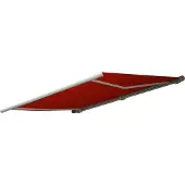 Mendler Elektrische Kassettenmarkise H124, Markise Vollkassette 5x3m Acryl bordeaux-rot