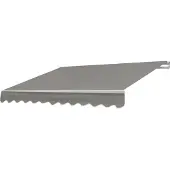 Mendler Alu-Markise H790, Gelenkarmmarkise Sonnenschutz 4x3m Polyester, grau-braun