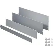 Rittal 1931.200, Rack plate, Weiß, Aluminium, 48,3 cm (19 Zoll), 1U, 3 Stück(e)