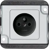 Merten Steckdose 1f si mt PANZER UP m.BS IP20 MEG2500-7060