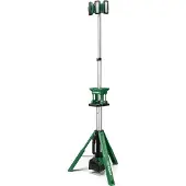 HiKOKI UB18DGW4Z, LED, 3 Glühbirne(n), IP55, 8000 mAh, Schwarz, Grün, Edelstahl, Freistehende Arbeitsleuchte