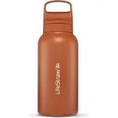 LifeStraw Go 2.0 Stainless Steel Wasserfilterflasche, Orange