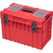 Qbrick System ONE 450 2.0 PROFI RED ULTRA HD Custom Werkzeugkoffer modularer Organizer 585 x 385 x 420 mm 52 l stapelbar IP66