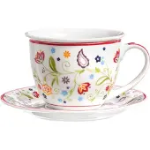 Ritzenhoff & Breker Milchkaffee Tasse mit Untertasse Shanti