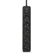 Inca IPW-44SY, 5 AC-Ausgänge, 230 V, 3680 W, 16 A, Schwarz, 1,5 m